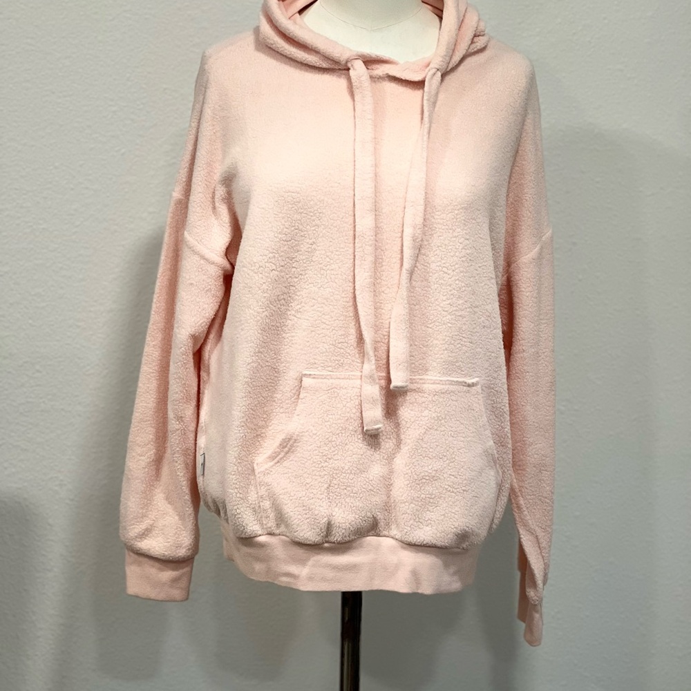 Pink Oversized Long Sleeve Hoodie